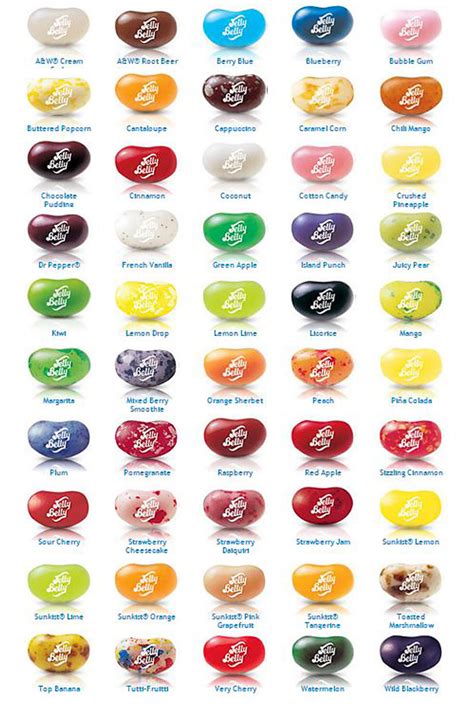 are all jelly bean flavors made in the same factory